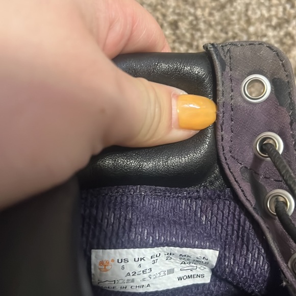 Purple Camo Timberland Boots - Picture 4 of 6